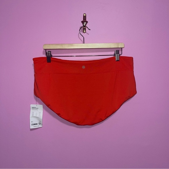 Athleta Bikini Bottom Women's Size XL Vermillion Essential Swim Boyshort NWT - Picture 7 of 10
